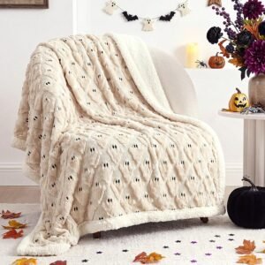 Halloween Ghost Blanket Halloween Sherpa Throw Blanket 50×60
