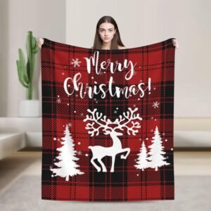 Christmas Throw Blanket for Couch Bed Chair Sofa Living Room 50×60