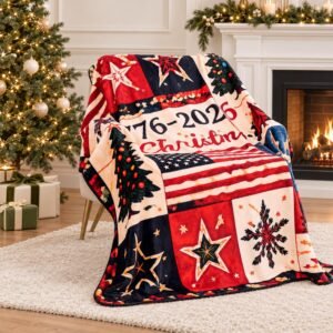 Blanket 50×60, Soft Flannel Xmas Throw for Couch